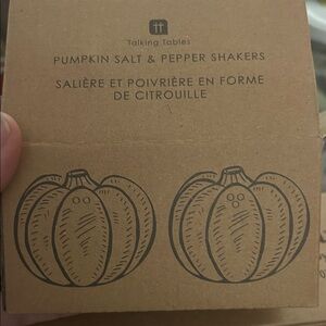 Talking Tables Pumpkin Salt & Pepper Shakers - Brown
